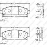 FEIFAN/FF-757/ Brand Carbon Fiber Ceramic Brake Pads D1401; 8509-D1401;D1401-8509; for TOYOTA Venza