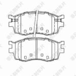 FEIFAN/ FF-510/D1156-8266;8266-D1156; D1156; GDB3420; GDB7818;Factory New High Quality Ceramic OEM Car Brake Pads System Semi Metal