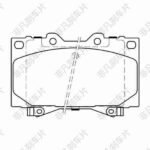 FEIFAN China Auto Brake System FF-209 Auto Spare Parts Genuine Front Rear Disc Carbon Ceramic Truck Disc Brake Pads 04465-60220/D772; D772-7639; FDB1456; GDB3197;