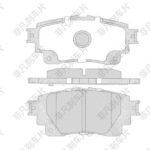 AUTO Rear FEIFAN FF-648/ D2183 D2183-9427 D2183M 7722-D846 No Noise No Dust for TOYOTA Corolla High Quality Ceramic Brake Pads