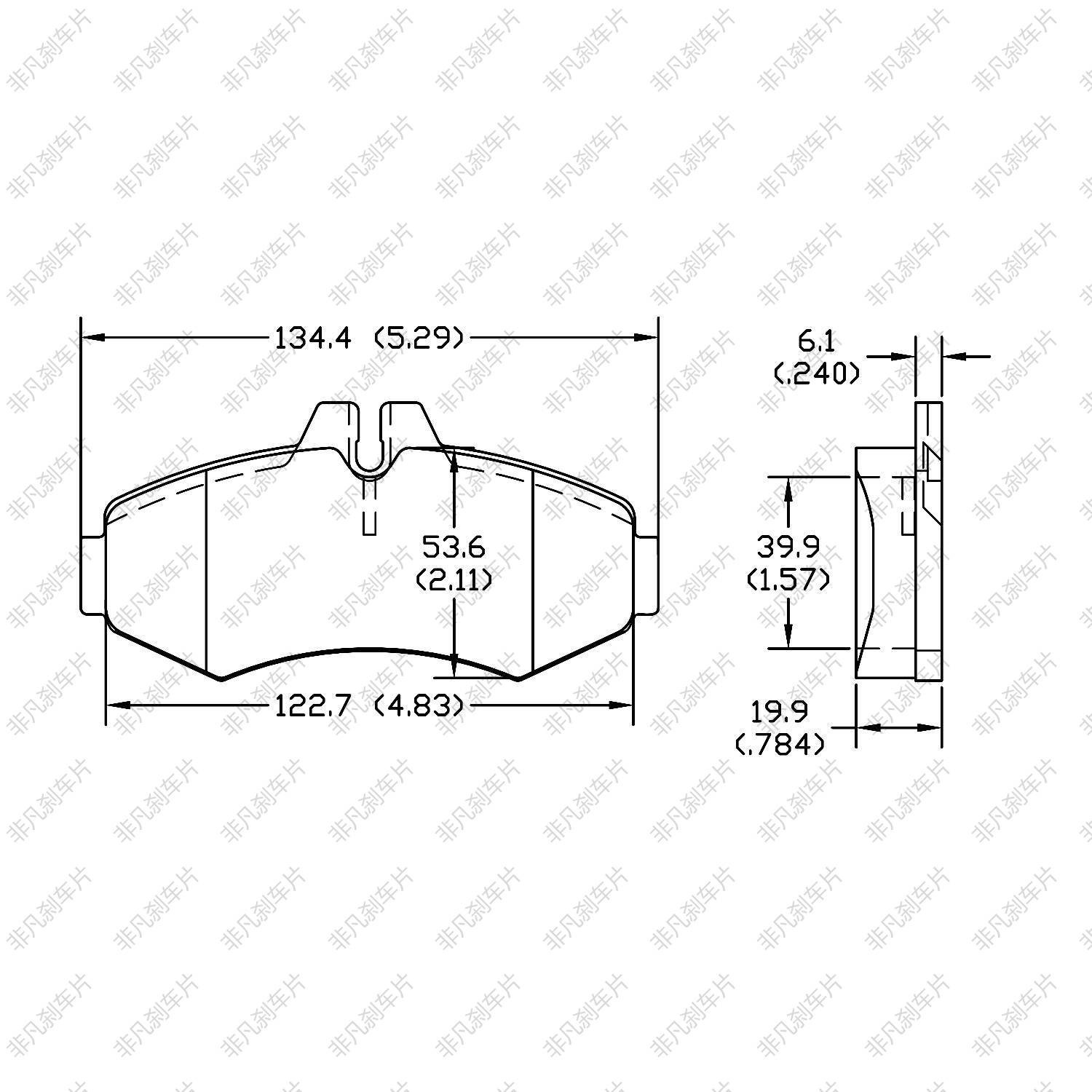 fb631ba4-bae9-4f7a-886a-e8e386317366.jpg FEIFAN ODM OEM for NISSAN NV350 / CARAVAN Bus Front Ceramic Brake Pads D1788 SP1447 KD1475 D1253M GDB7236 D1060-3XA0A - Image 1