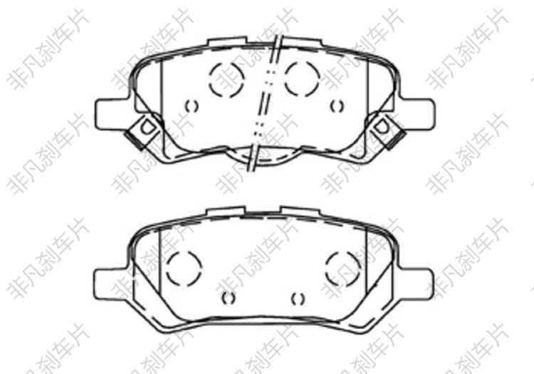 5655ec8b-26dd-4ccc-8355-1f4e4705c1a6.jpg FEIFAN FF-750- Monaer Factory New High Quality Ceramic OEM D1402;D1402-8510; Car Brake Pads System Semi Metal - Image 1