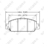 FEIFAN FF-032 ，D1654-8883; D1654; GDB3615; GDB7901; GDB7901AT; -  Factory New High Quality Ceramic OEM Car Brake Pads System Semi Metal