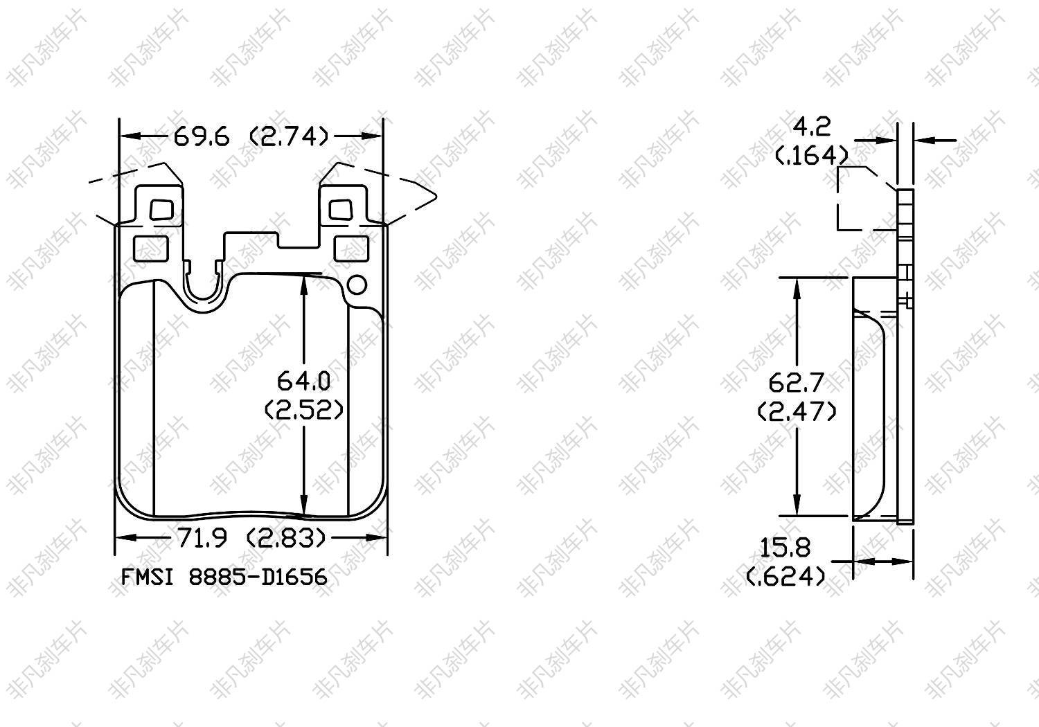 817af73f-a062-4866-b405-37e960403622.jpg FEIFAN FF-591 Ceramic Disc Front Brake Pads for D1656 D1656-8885;D1372-8484; D1372; D1656; GDB2028; GDB1795; 34212284766 Components Automotive Disc Bmw Front Wheel Wear Performance - Image 1