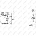 FEIFAN FF-017 REAR Premium Ceramic Disc Brake Pad for 2008-2017 Honda Accord 09-14 Acura TSX D1451; D1451-8447;D1336-8447; D1336; GDB7920; GDB7770; GDB7920AT; Factory