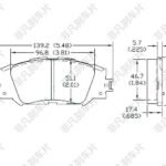 Factory Whosale Auto Car Spare Parts FF-215; D1210; D1210-8330;FDB1891;GDB3425;04465-02220 Break System Ceramic Brake Pad for Toyota Corolla Front Wheel FEIFAN