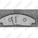 FEIFAN D2268-9508 - FEIFANBRAKE Factory New High Quality Ceramic OEM Car Brake Pads System Semi Metal